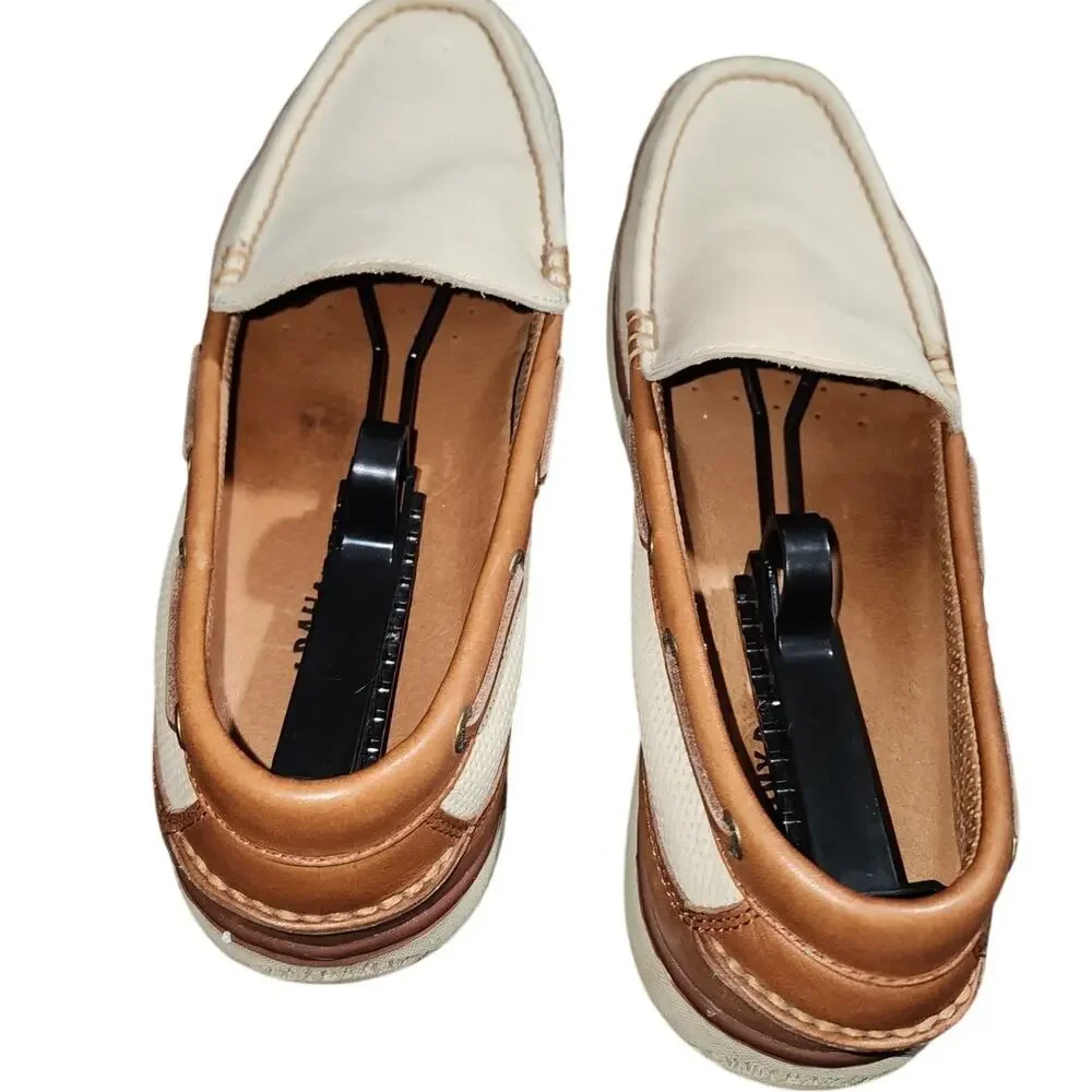 Tommy Bahama Ships Ahoy Slip On nautical Coastal 02-oyster Leather Shoes 11.5M